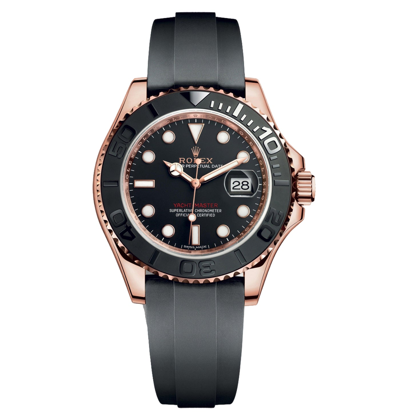 Rolex Yacht-Master Rose Gold Oysterflex Worn