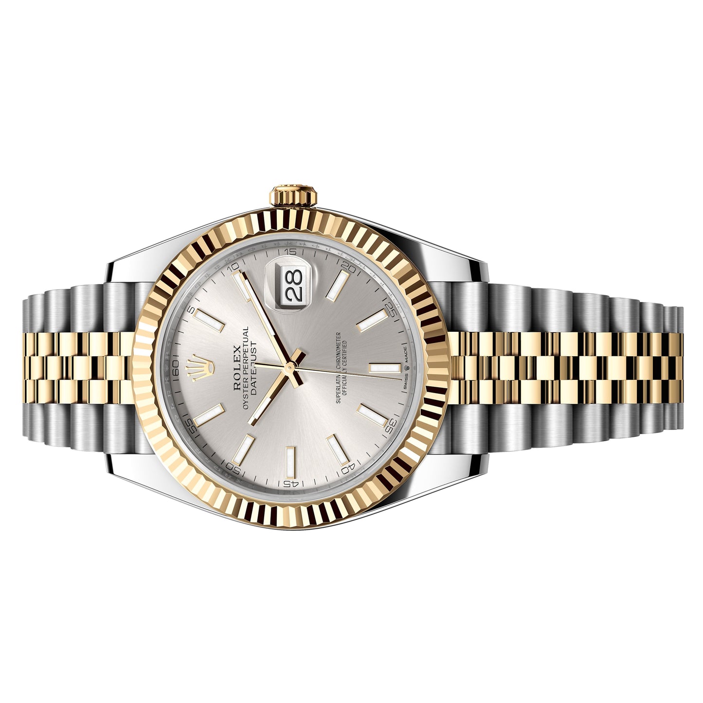 Rolex Datejust 126333 Silver 41mm Worn