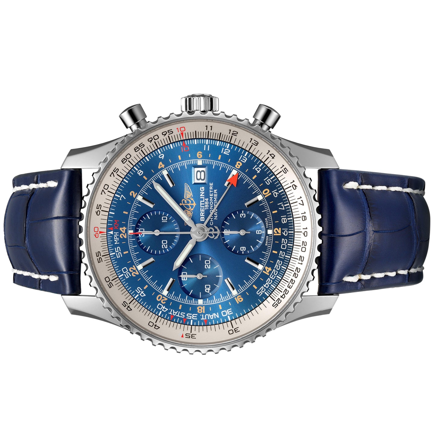 Breitling A2432212-C651 NAVITIMER CHRONOGRAPH GMT 46 Worn