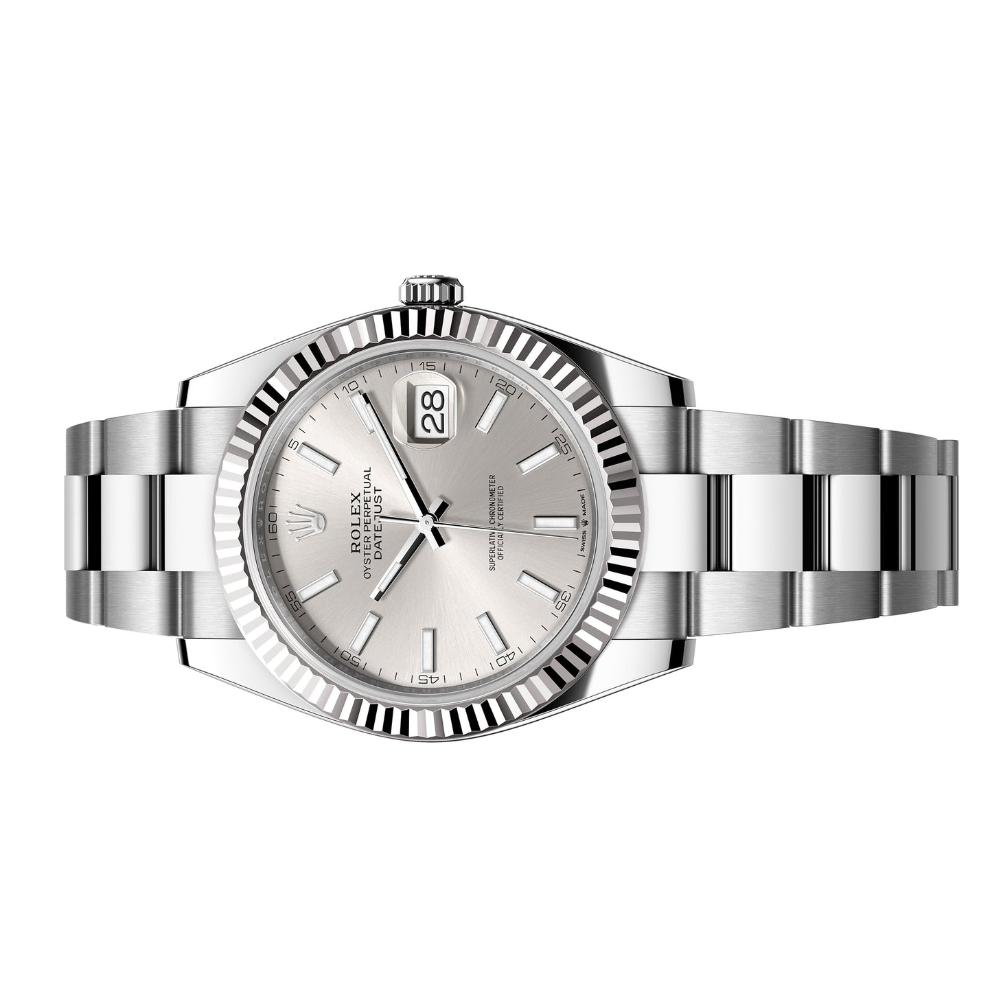 Rolex 126334 Datejust 41MM Silver Dial Worn
