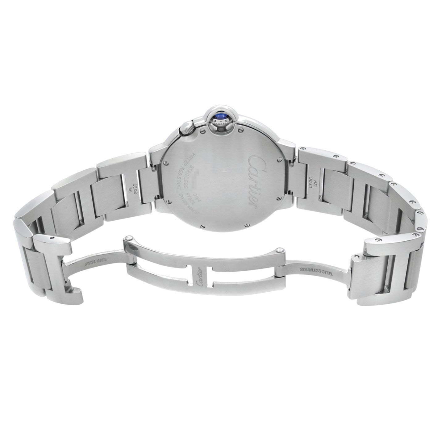 Cartier Ballon Bleu Two Timezone 38.5mm Steel Silver Dial W6920011, Worn 2010