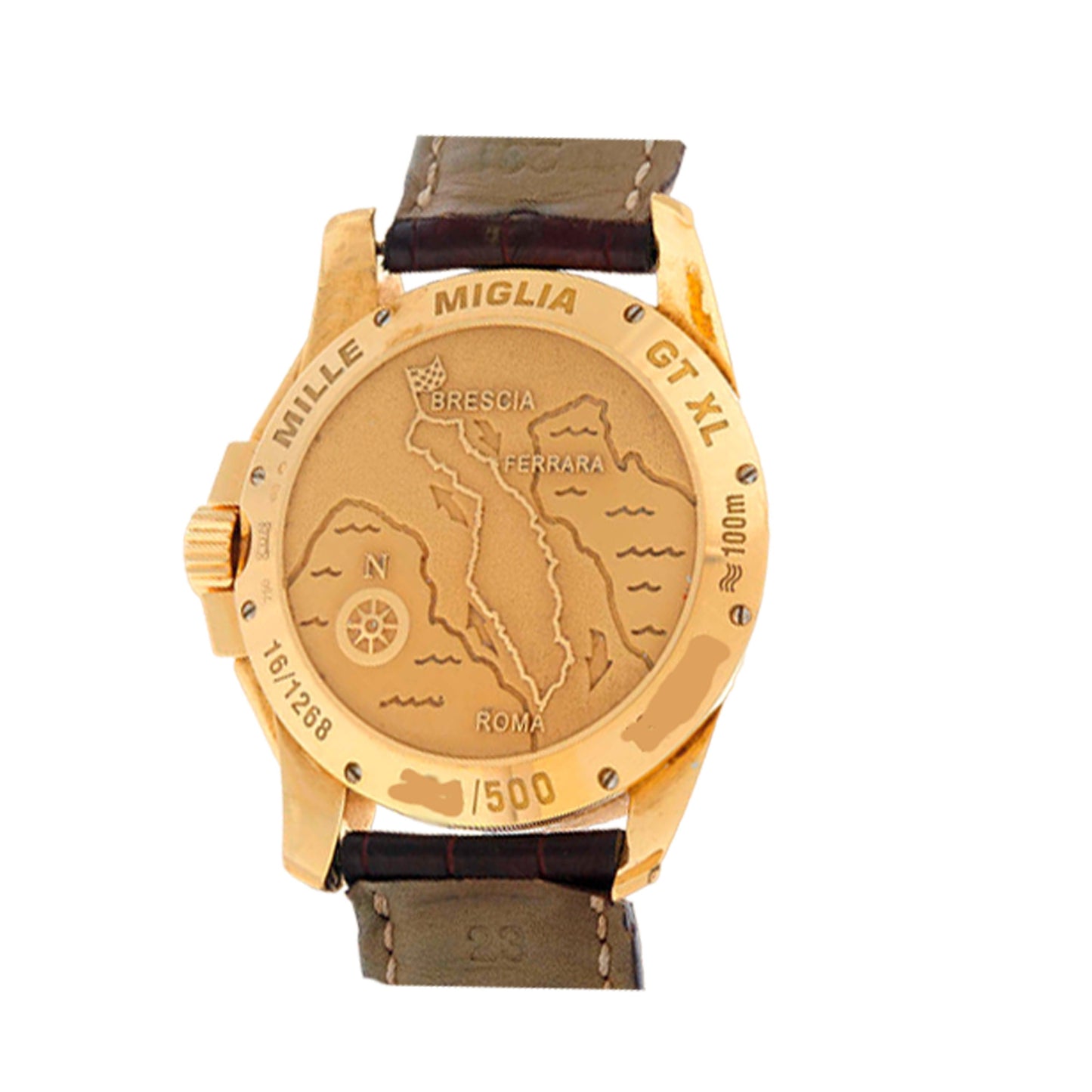 Chopard Grey Dial 16/1268 GT XL Chrono in Rose Gold - Limited 500 Pieces Worn.