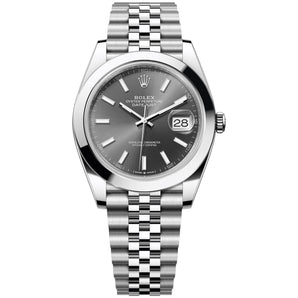 Rolex Datejust 41mm 126300-0008 Dark Rhodium Index Dial, Unworn 2026