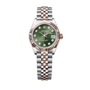 Rolex Lady Datejust 28mm 279171-0007 Rose Gold, Green Diamond Dial, Worn Dec-2025