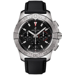 Breitling Avenger Chronograph 44mm AB0147 Black Dial, Worn