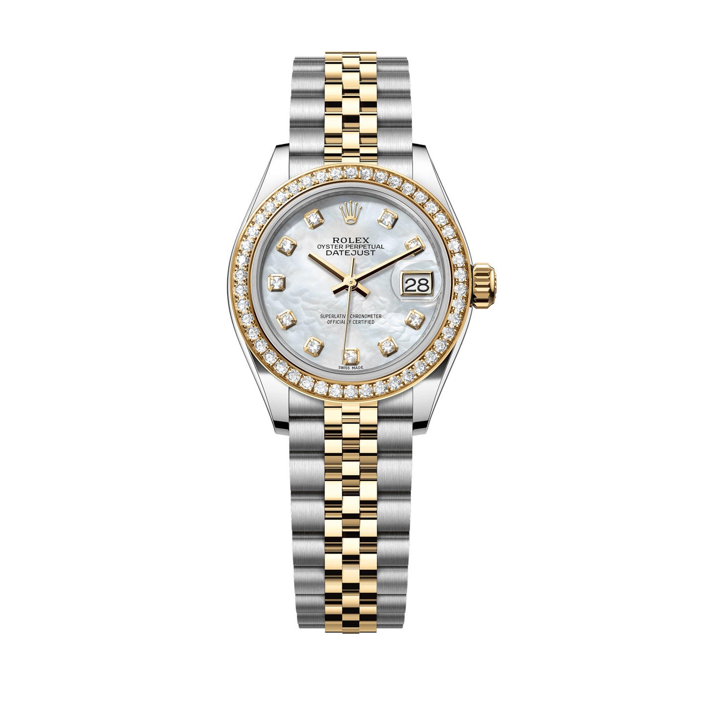 Rolex Lady Datejust 26mm 179383 Diamond Bezel, Mother of Pearl MOP Diamond Dial, Worn 2015
