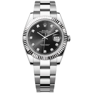 Rolex Datejust 41mm 126334-0011 Black Diamond Dial, Oyster Bracelet, Unworn 2025