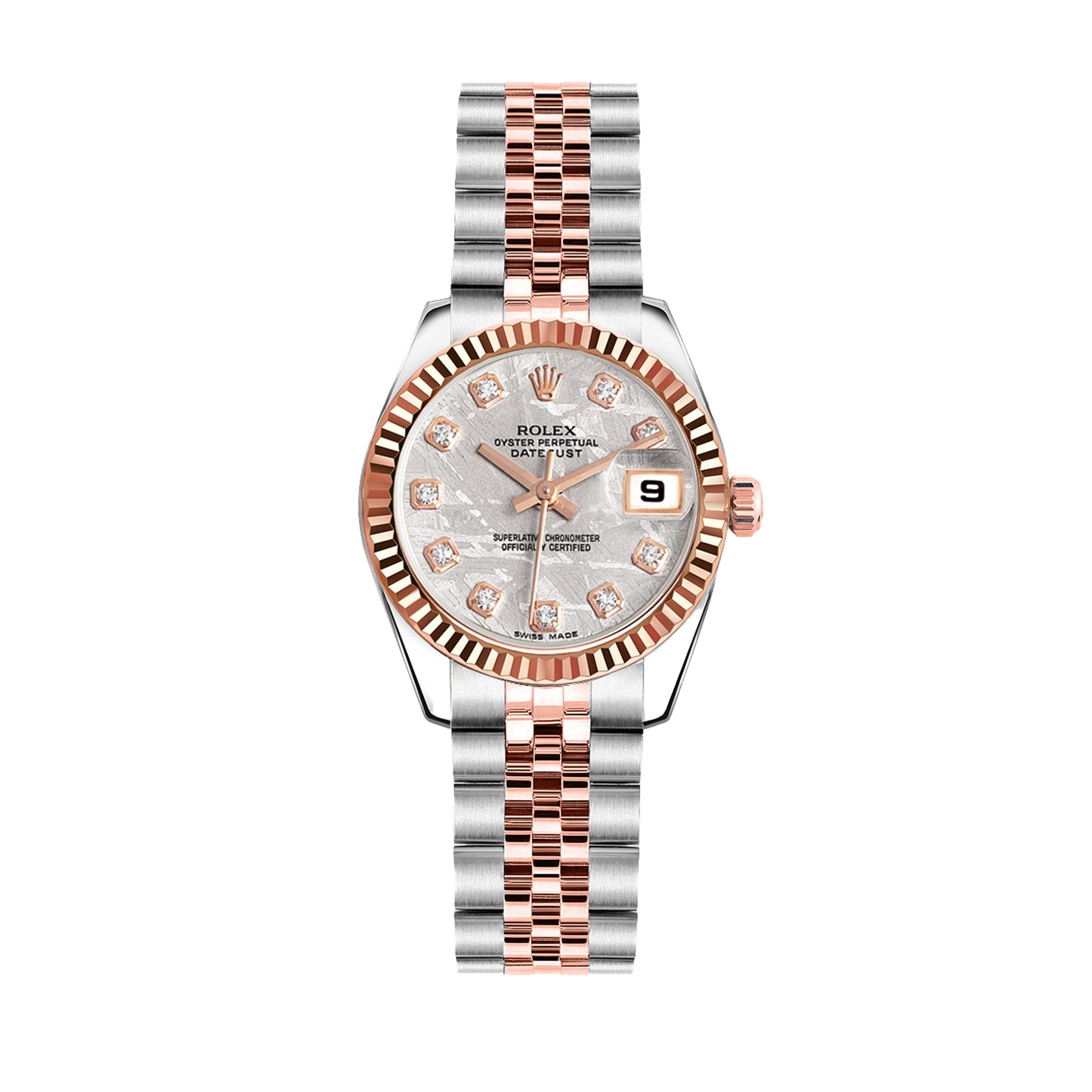 Rolex Lady Datejust 26mm 179171 Rose Gold, Meteorite Diamond Dial, Worn 2016