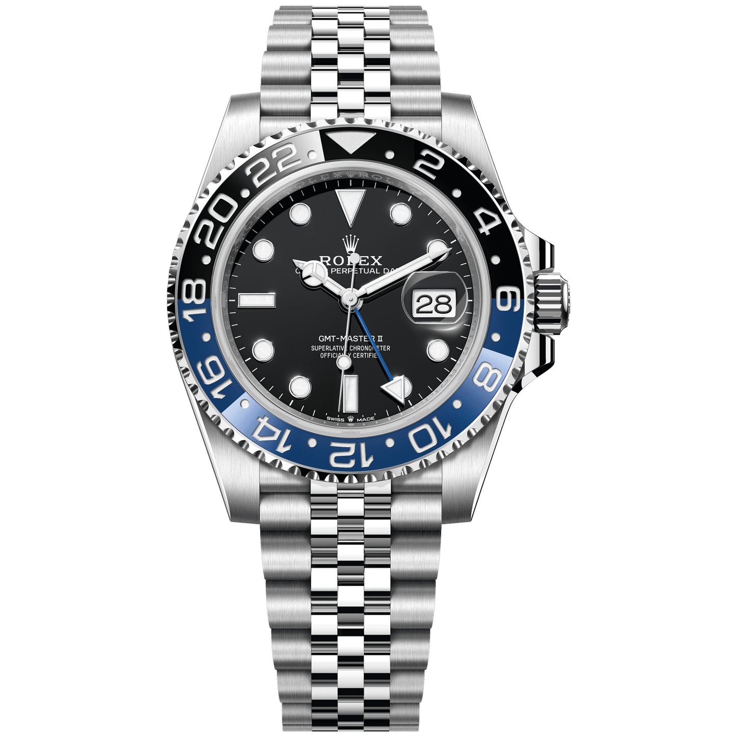 Rolex GMT Master II (Batgirl) 40mm 126710BLNR-0002 Black Dial, Unworn 2025