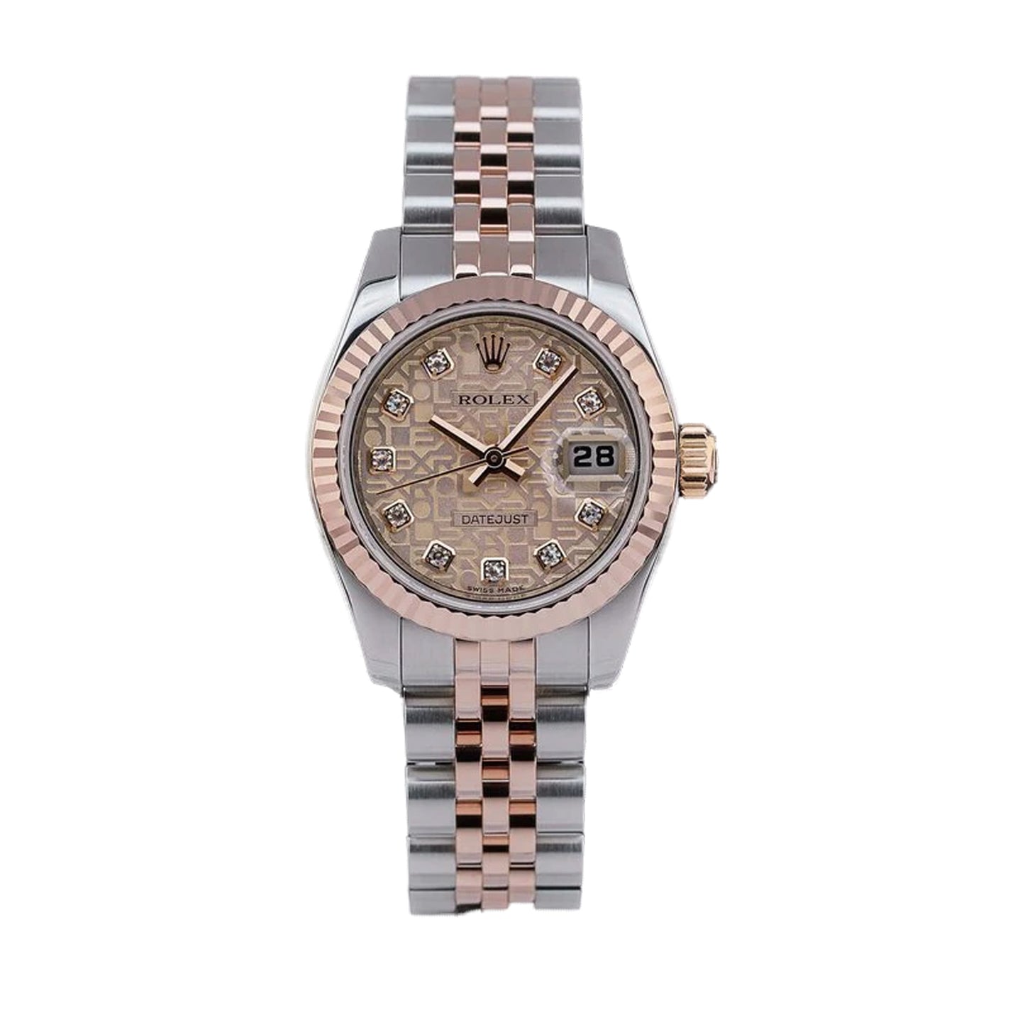 Rolex Lady Datejust 26mm 179171 Rose Gold, Pink Jubilee Diamond Dial, Worn 2013