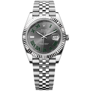 Rolex Datejust Wimbledon 41mm 126334-0022 Grey and Green Roman, Unworn 2026