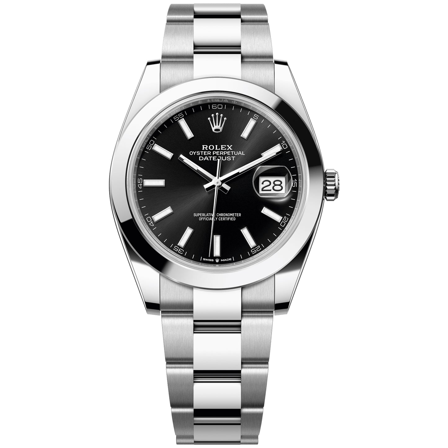 Rolex Datejust 41mm 126300-0011 Black Dial Index, Oyster Bracelet, Unworn 2024