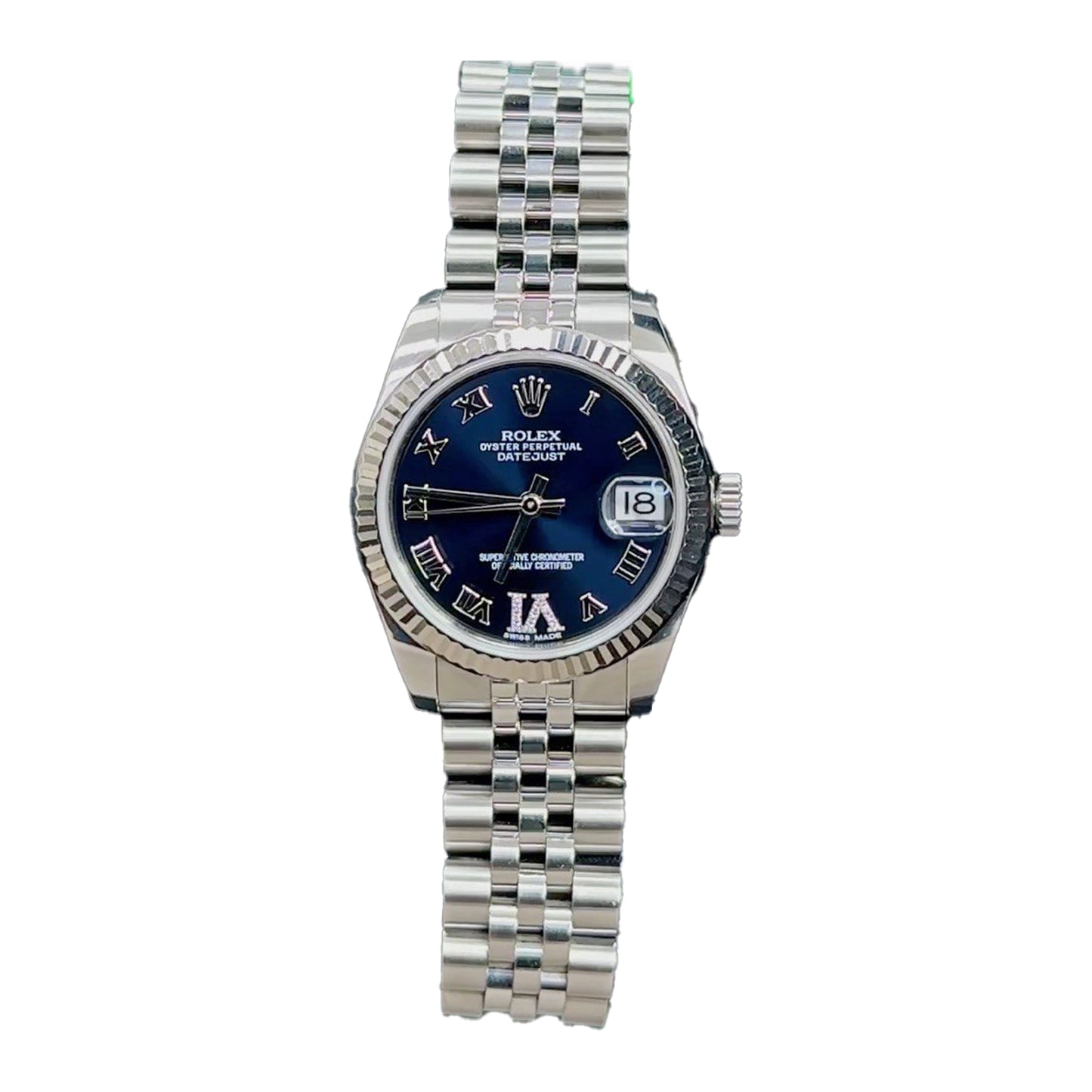 Rolex Lady Datejust 31mm 178274 Dark Purple Roman with Diamond VI Dial, Worn 2014