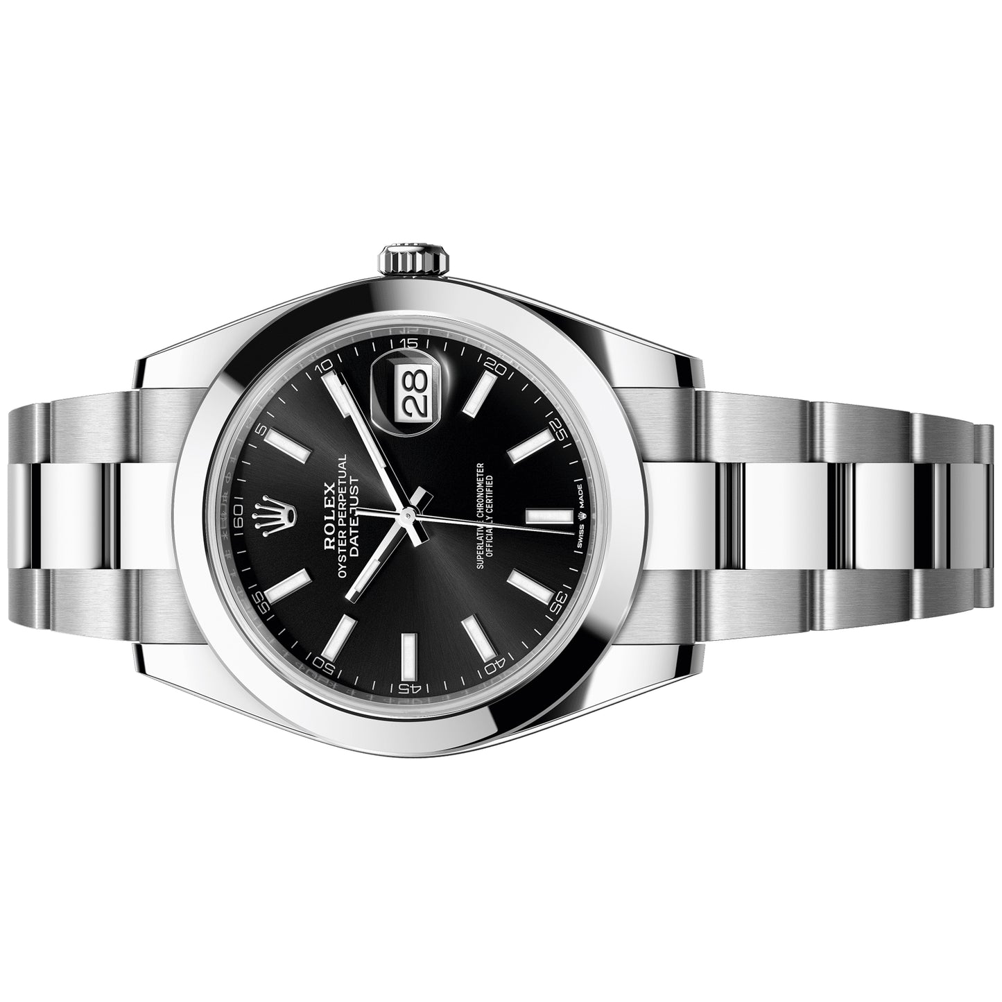 Rolex Datejust 41mm 126300-0011 Black Dial Index, Oyster Bracelet, Unworn 2024