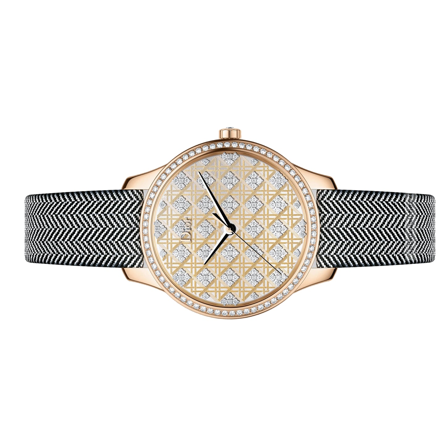 Dior VIII Montaigne Tissage Precieux 36mm CD153570A001 Yellow Gold Threads with Diamonds set, Unworn