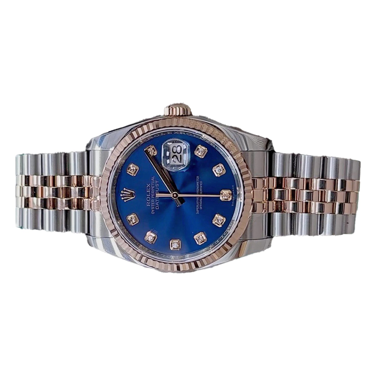 Rolex Datejust 36mm 116231 Blue Diamond Dial, Worn 2018