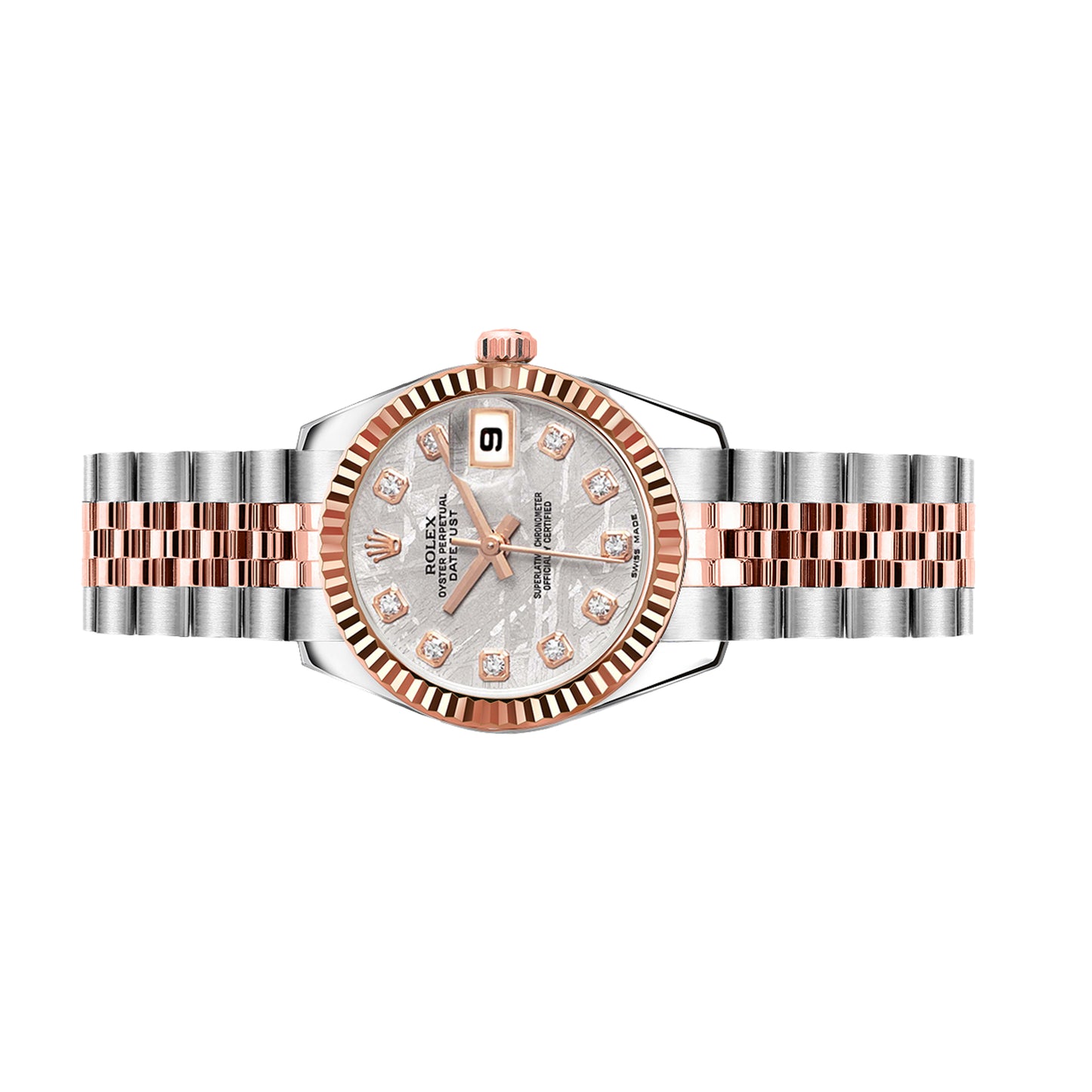 Rolex Lady Datejust 26mm 179171 Rose Gold, Meteorite Diamond Dial, Worn 2016