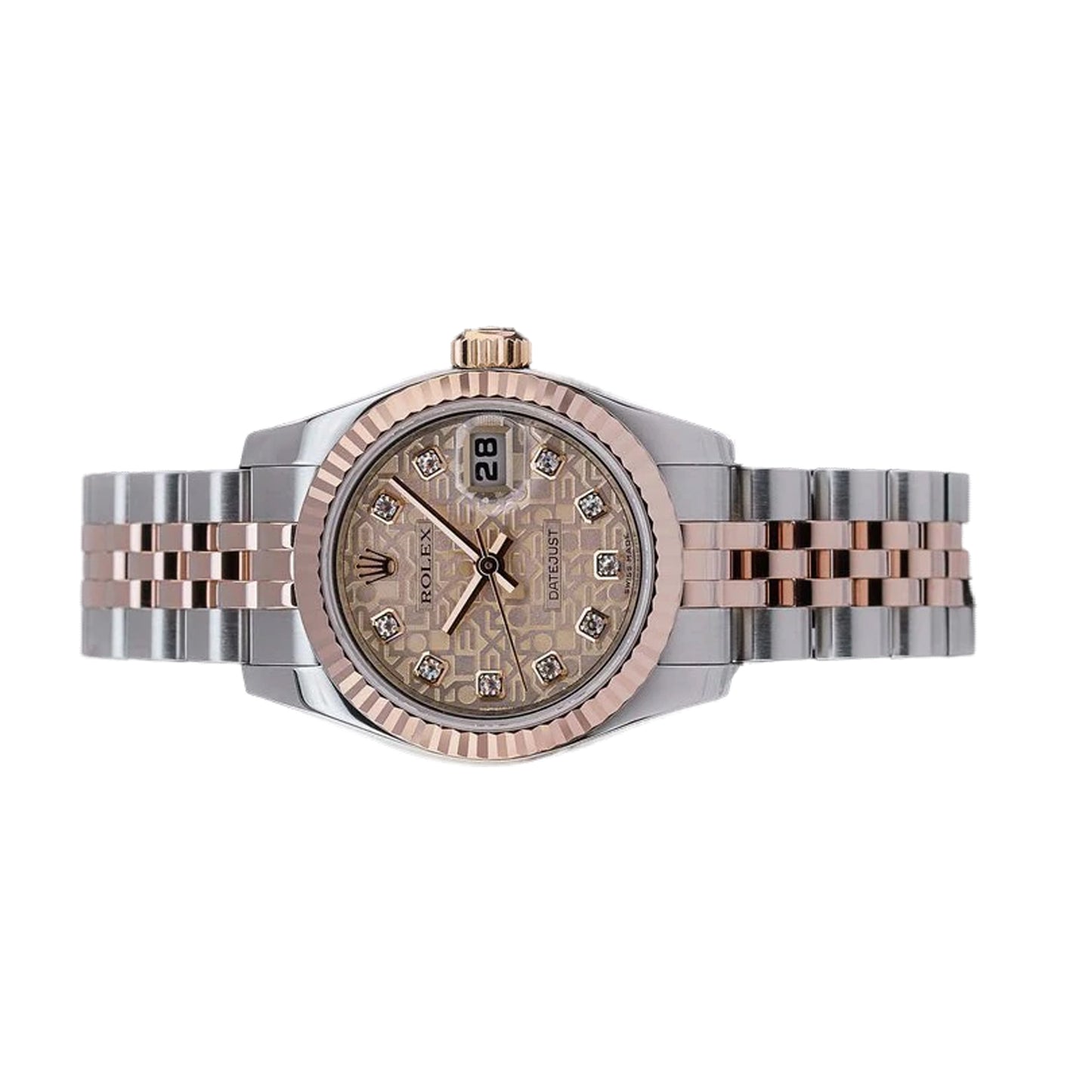 Rolex Lady Datejust 26mm 179171 Rose Gold, Pink Jubilee Diamond Dial, Worn 2013