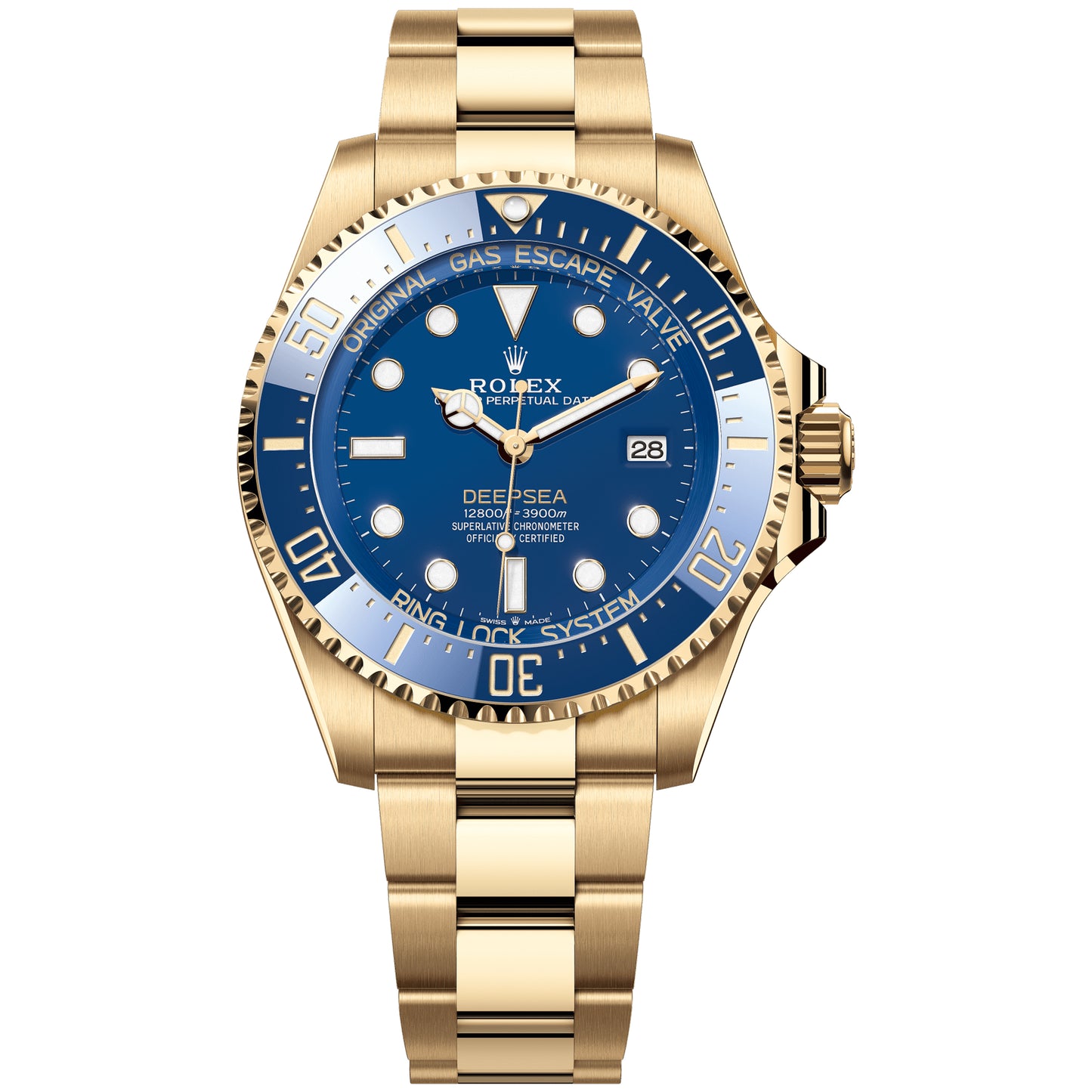 Rolex Deepsea 44mm 136668LB-0001 Full Yellow Gold, Blue Dial, Like New 2025