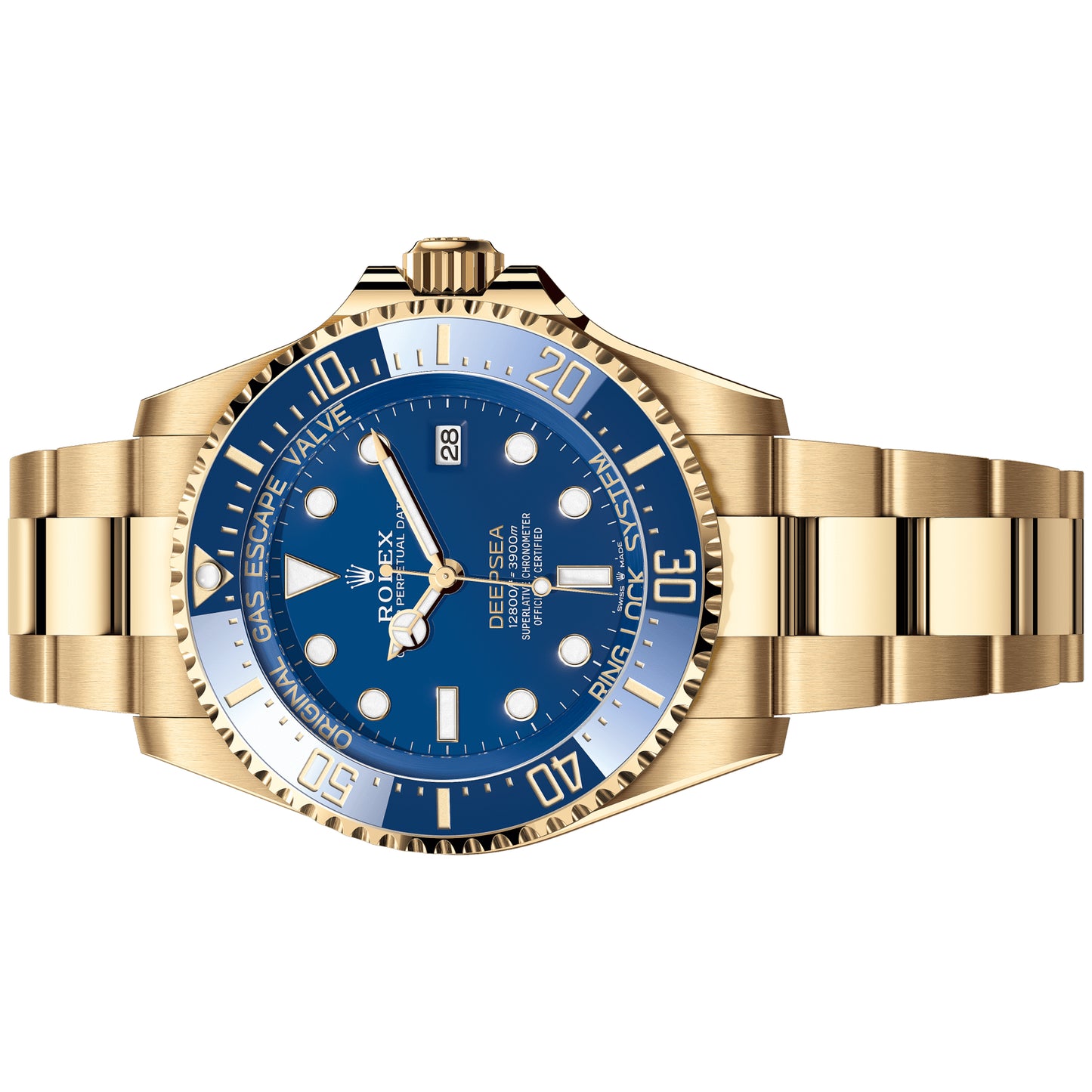 Rolex Deepsea 44mm 136668LB-0001 Full Yellow Gold, Blue Dial, Like New 2025