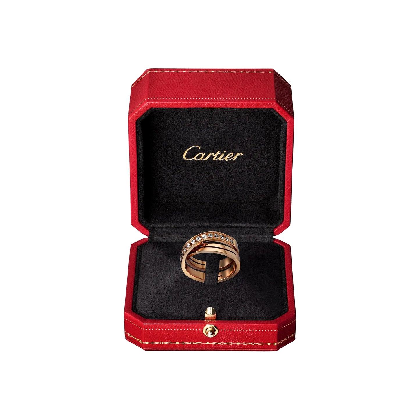 Cartier Etincelle Rose Gold Ring 63mm B4095763, Worn