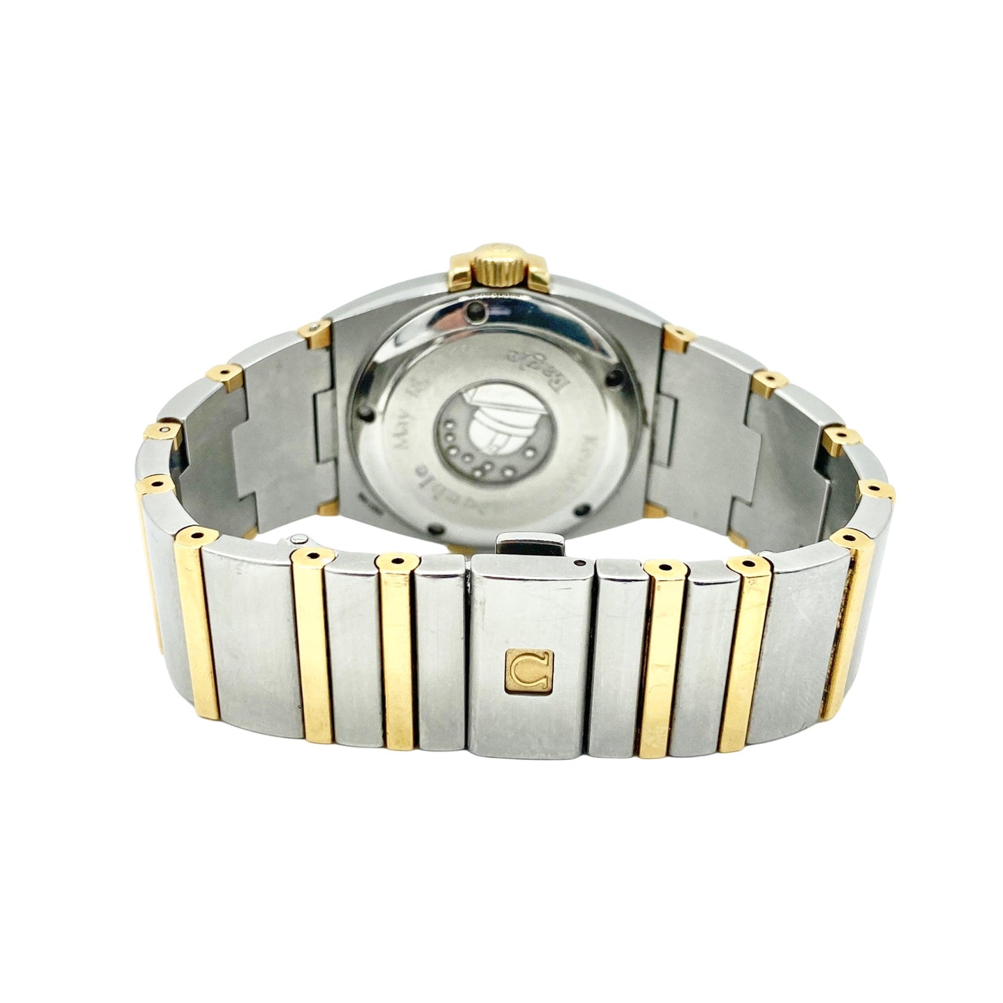 Omega Constellation Double Eagle Perpetual Calendar Quartz 35mm 1211.30.00 Silver Index Dial, Worn