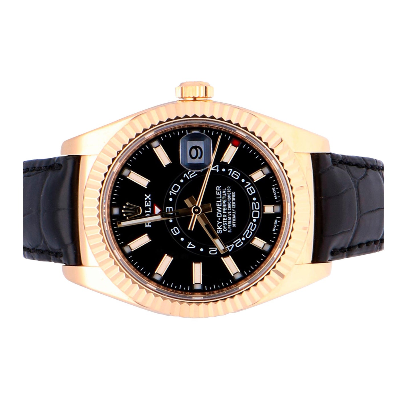 Rolex 326138 Yellow Gold Sky-Dweller - Black Dial Worn 2019