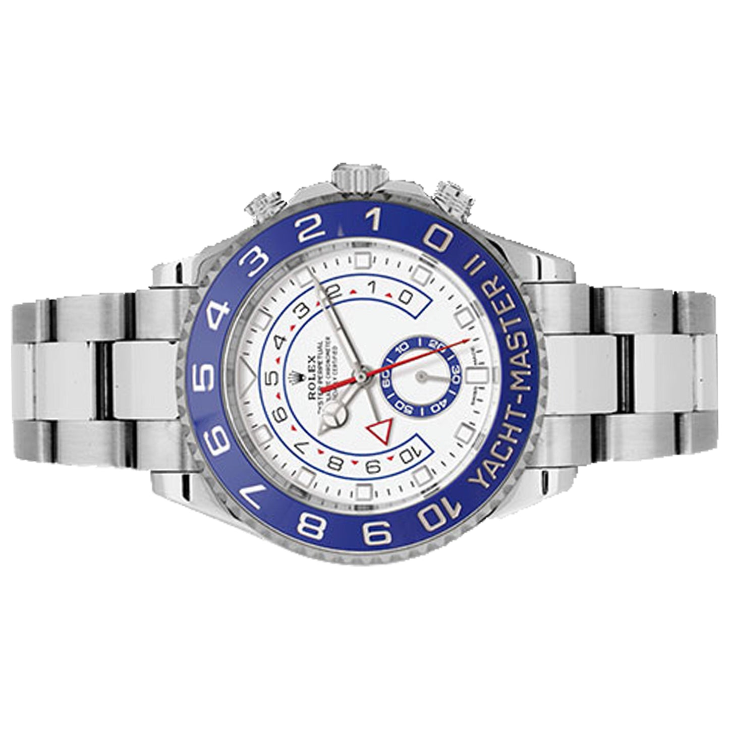 Rolex 116680 Steel Yacht-Master II 44 Watch - Matt White Dial