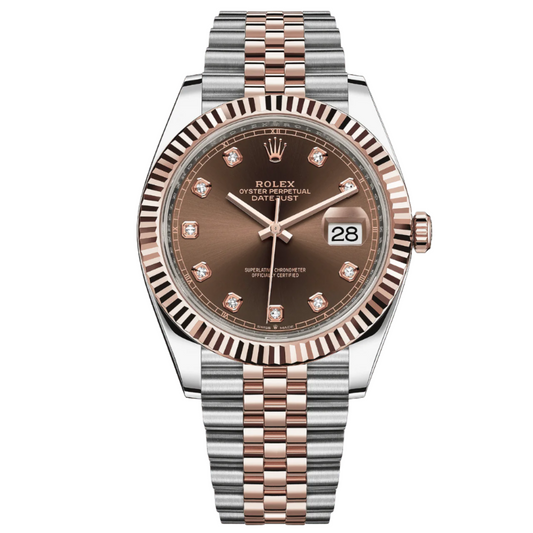 Rolex Datejust 41mm 126331-0004 Chocolate Diamond Dial, worn 2022