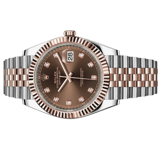 Rolex Datejust 41mm 126331-0004 Chocolate Diamond Dial, worn 2022