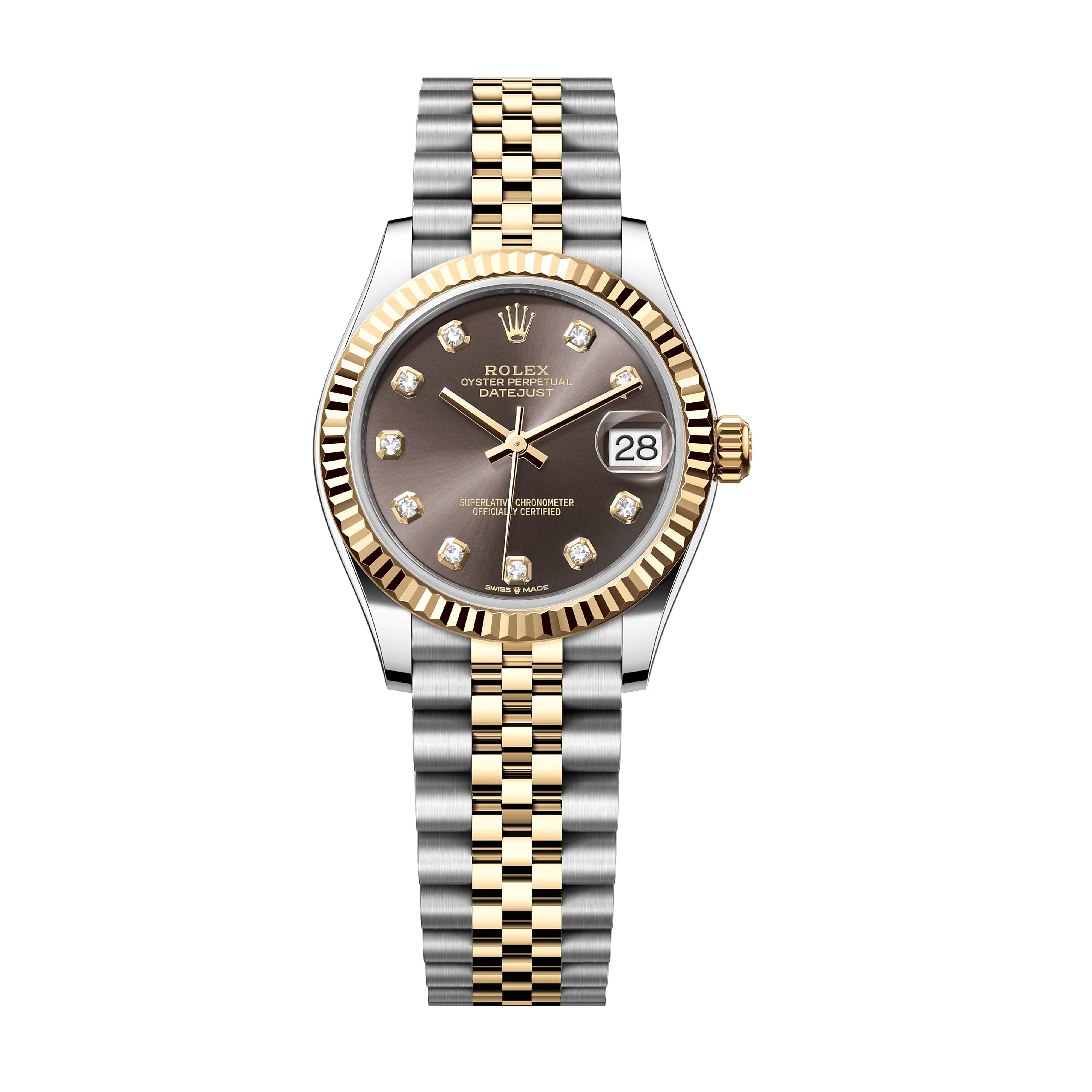 Rolex Datejust 31mm 278273 0022 Dark Grey Diamond Dial Unworn