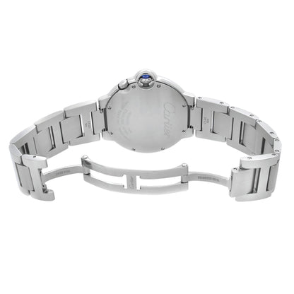 Cartier Ballon Bleu Two Timezone 38.5mm Steel Silver Dial W6920011, Worn 2010
