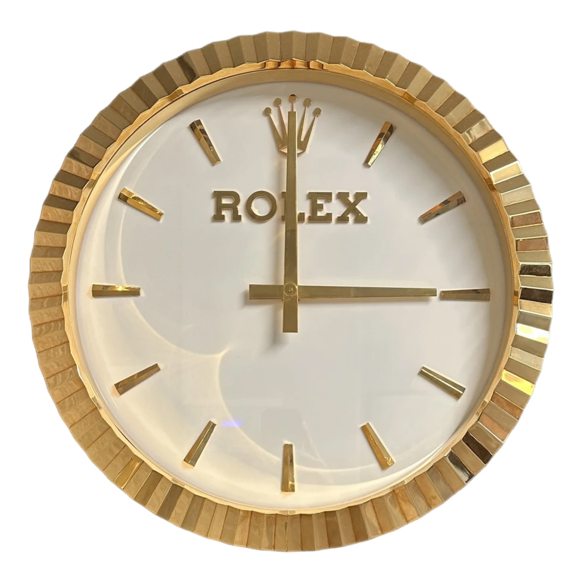Gold Rolex Wall Clock Original Rolex 48cm Wall Clock – Time Secret