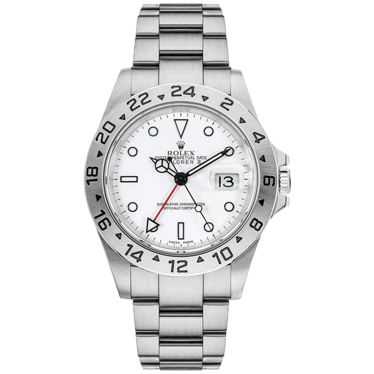 Rolex Explorer II 40mm 16570 White Dial, Worn