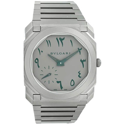 Bulgari Octo Finissimo 40mm 103023 Grey and Green Arabic Dial, Worn
