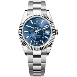 Rolex Sky-Dweller 42mm 336934-0005 Blue Index Dial, Oyster Bracelet, Like New 2026