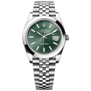 Rolex Datejust 41mm 126300-0020 Mint Green Index Dial, Unworn 2026