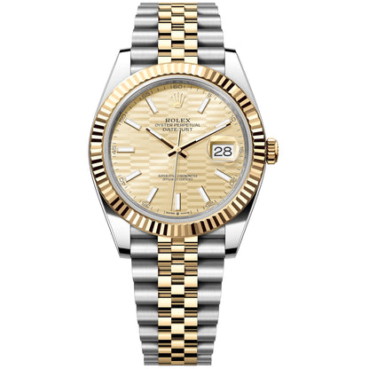Rolex Datejust 41mm 126333-0022 Yellow Gold Motif Index Dial, Unworn 2024