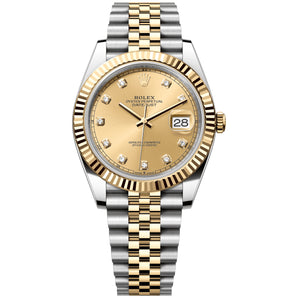 Rolex Datejust 41mm 126333-0012 Yellow Gold, Champagne Diamond Dial, Unworn 2026