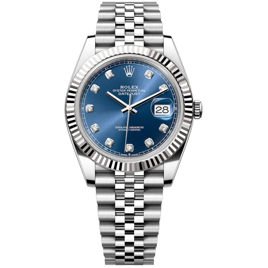 Rolex Datejust 41mm 126334-0016 Blue Diamond Dial, Unworn 2025