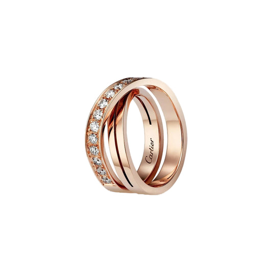 Cartier Etincelle Rose Gold Ring 63mm B4095763, Worn
