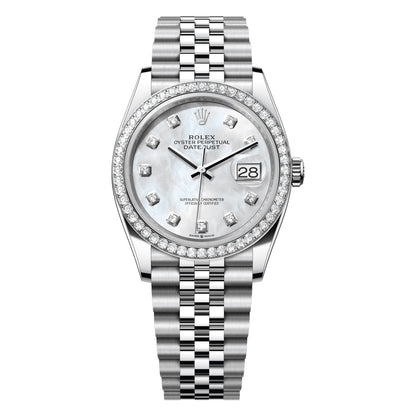 Rolex Datejust 36mm 126284RBR-0011 Mother of Pearl MOP Diamond Dial, Worn 2019