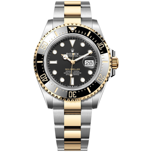 Rolex Sea-Dweller 43mm 126603-0001 Yellow Gold, Black Dial, Worn 2022