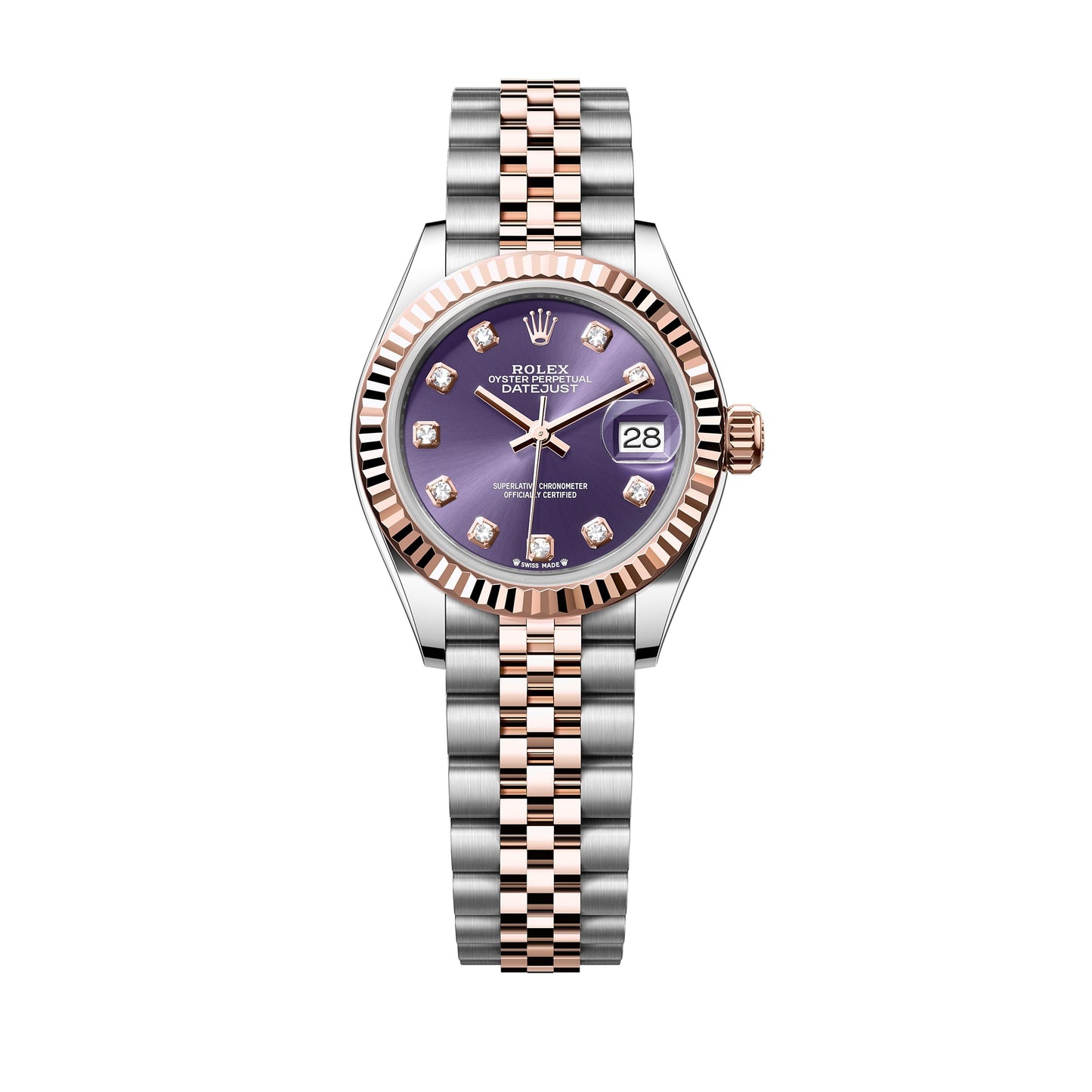 Rolex Datejust 28mm 279171-0015 Aubergine Diamond Dial, Unworn 2023