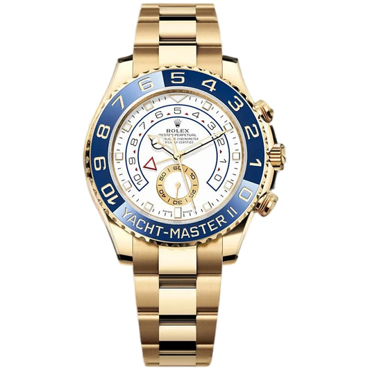 Rolex Yacht Master II  44mm 116688 Full Yellow Gold, White Dial, Worn 2015