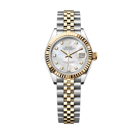 Rolex Lady Datejust 28mm 279173-0013 Yellow Gold, White Mother of Pearl MOP Diamond, Worn 2024