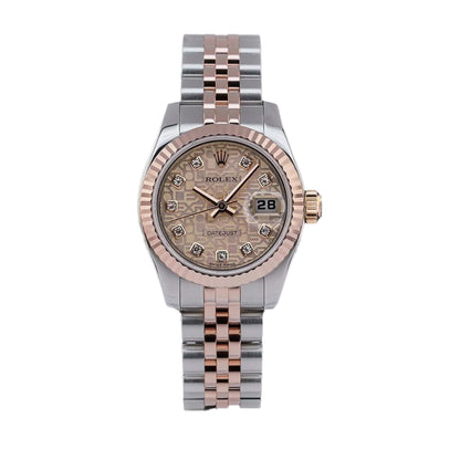 Rolex Lady Datejust 26mm 179171 Rose Gold, Pink Jubilee Diamond Dial, Worn 2013