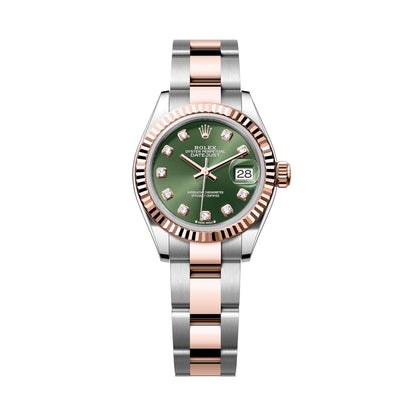 Rolex Datejust 28mm 279171 RoseGold, Green Diamond Dial, Unworn 2023