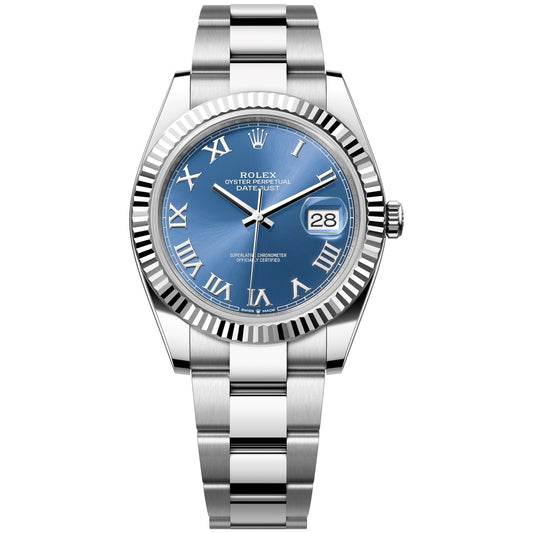 Rolex Datejust 41mm 126334-0025 Blue Roman Dial, Oyster Bracelet, Unworn 2025