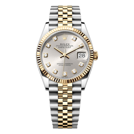 Rolex Datejust 36mm 116233 Silver Diamond Dial, Worn 2012